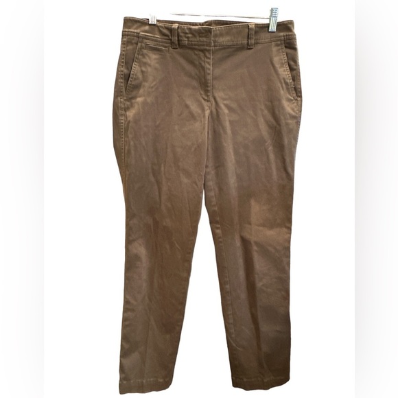 Talbots Perfect Chino Green‎ Sz 8 Inseam 30 Excellent - Picture 1 of 3